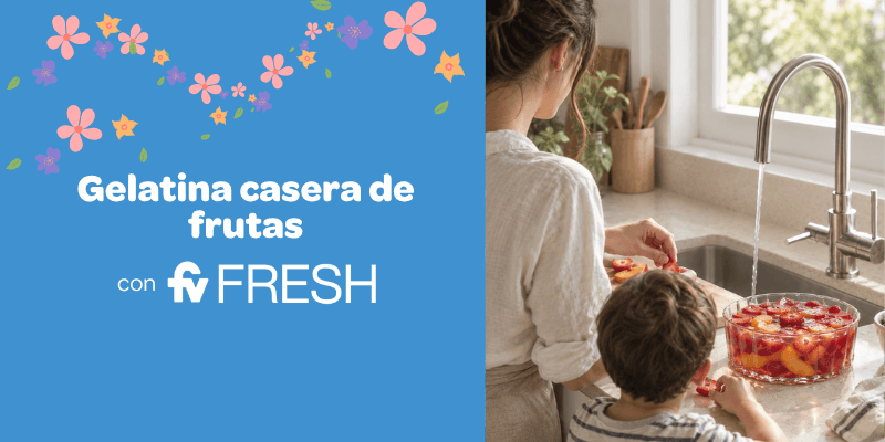 Gelatina casera de frutas de primavera 🍓🍑